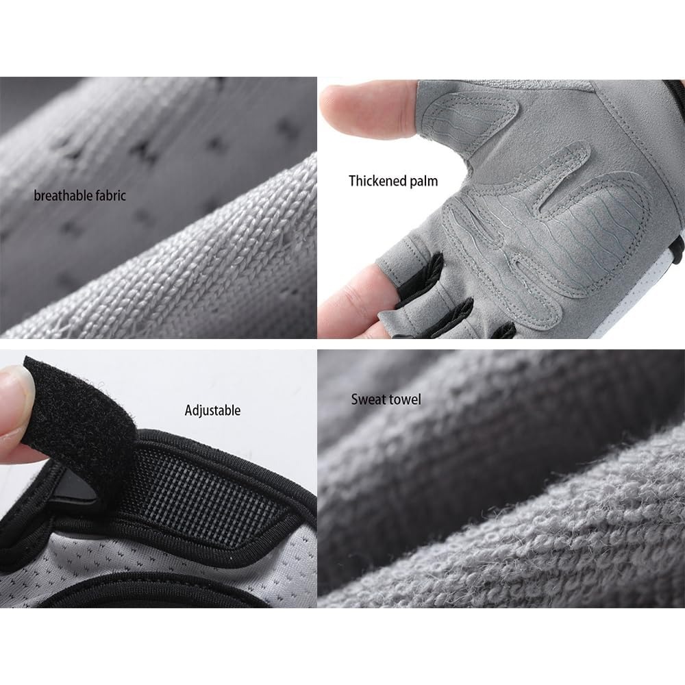 Cycling Glove Padded - Fingerlose Trainingshandschuhe für Damen, leichte, atmungsaktive