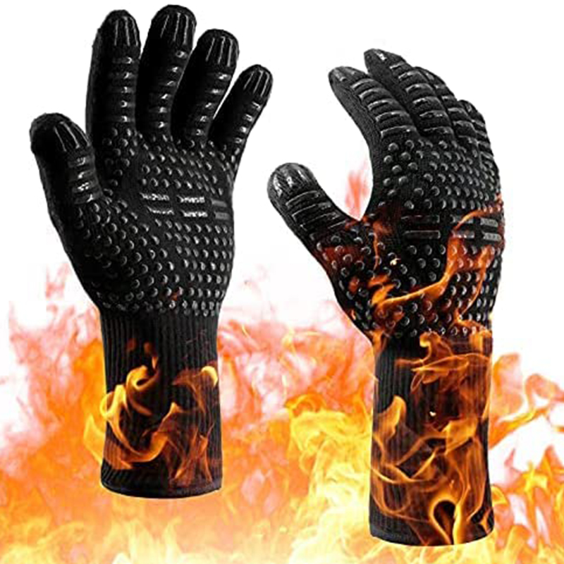 Heat Resistant Glove - 1 Paar Ofenhandschuhe, hitzebeständige, feuerfeste, rutschfeste