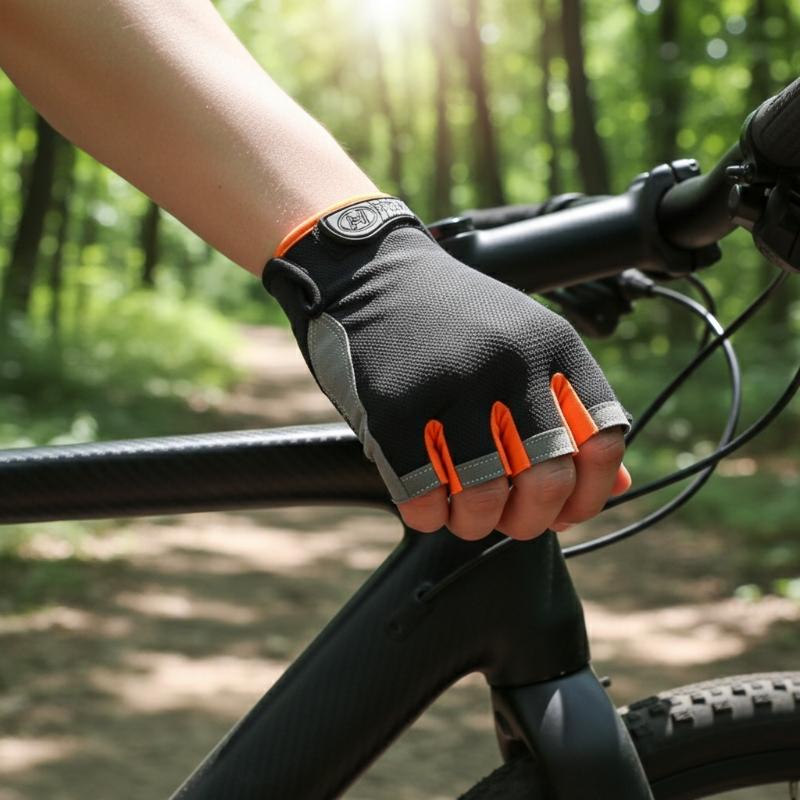 Cycling Glove Padded - Halbfinger-Fahrradhandschuhe für Herren und Damen, rutschfest,