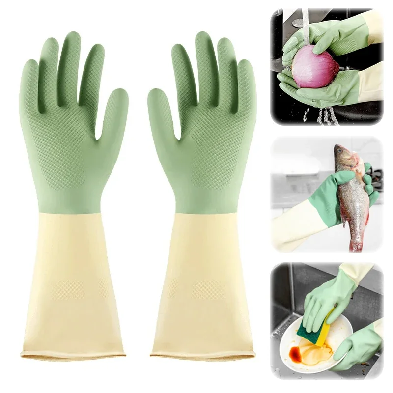 Dish Glove Rubber - Verdickte Küchenhandschuhe, Geschirrspülhandschuhe, verschleißfest, geeignet zum