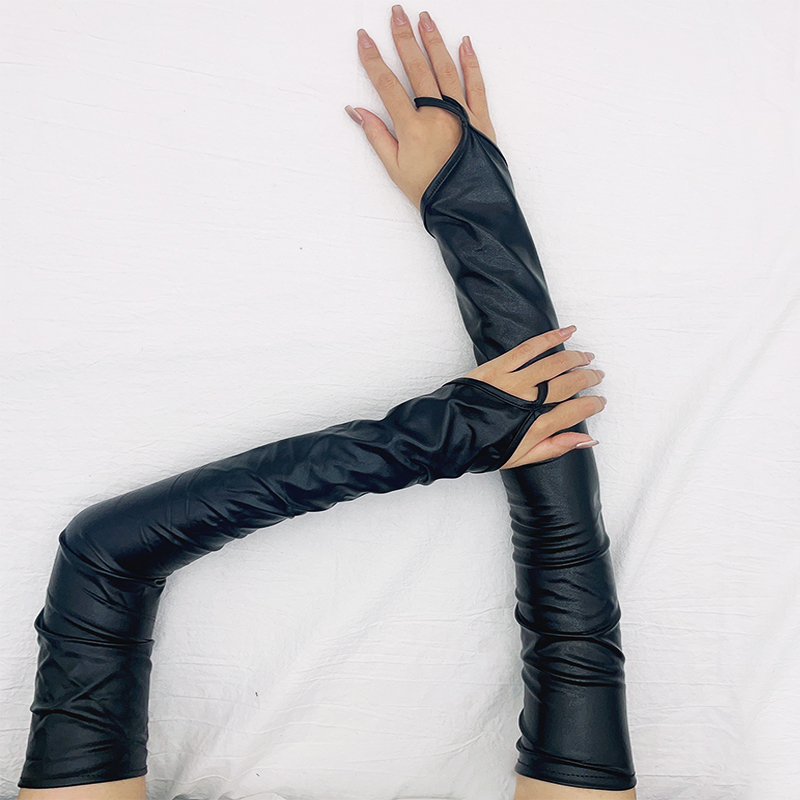 Lack Leder Haken Finger Lange  – Fingerless Glove Knit Bewertung und Preis