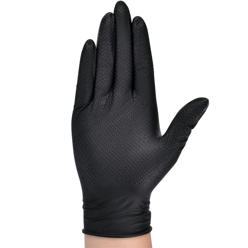 Robuste schwarze Nitrilhandsch – Nitrile Mechanic Glove Bewertung und Preis