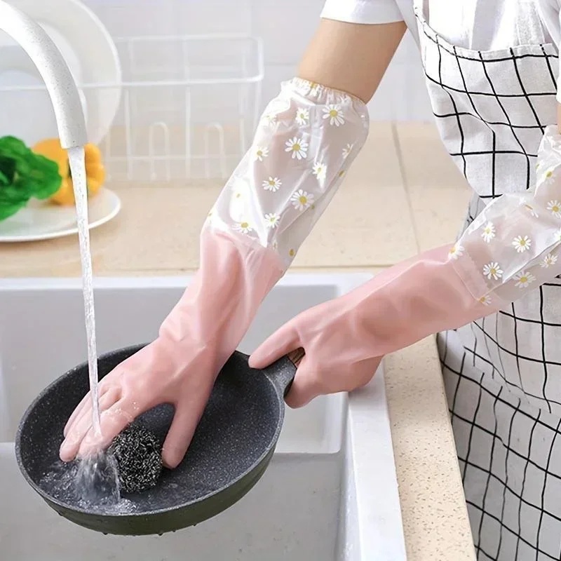 Haushalts-Langarm-Gummihandsch – Dish Glove Rubber Bewertung und Preis