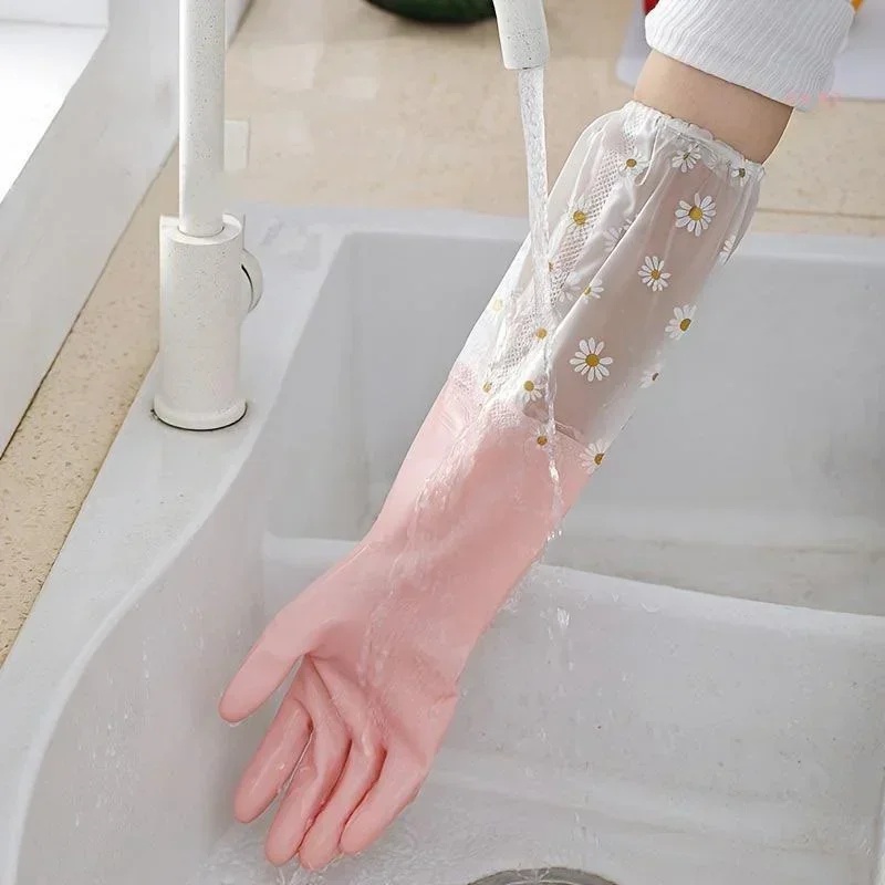 Haushalts-Langarm-Gummihandsch – Dish Glove Rubber Bewertung und Preis