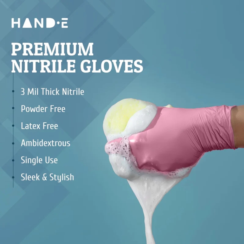 100-200 Stück Rosa Nitril-Einw – Nitrile Mechanic Glove Bewertung und Preis