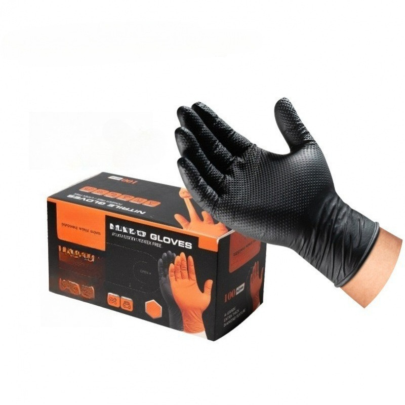 Hochbelastbare Diamantmuster-N – Nitrile Mechanic Glove Bewertung und Preis