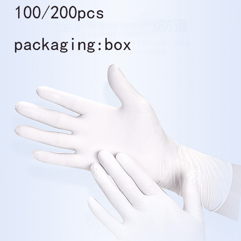 S/M/L/XL Weiße Einweg-Nitrilha – Dish Glove Rubber Bewertung und Preis