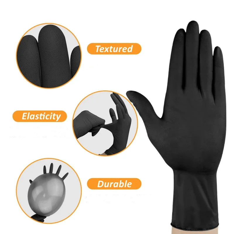 10/20/50/100 Stück schwarze Ni – Nitrile Mechanic Glove Bewertung und Preis