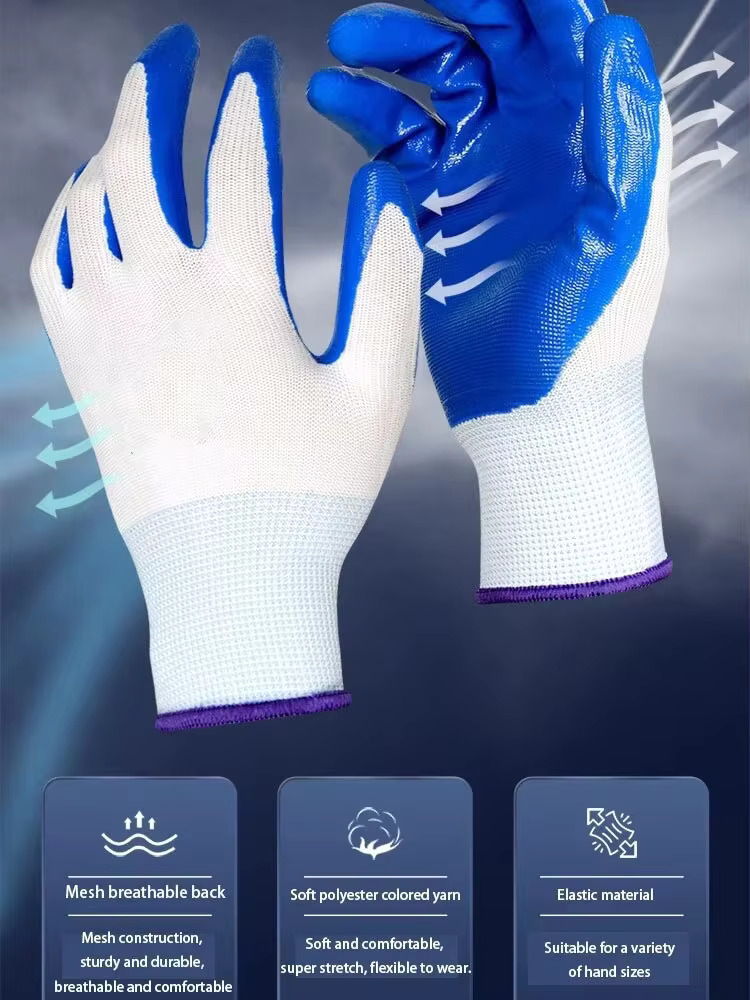 3 Paar rutschfeste, verschleiß – Nitrile Mechanic Glove Bewertung und Preis