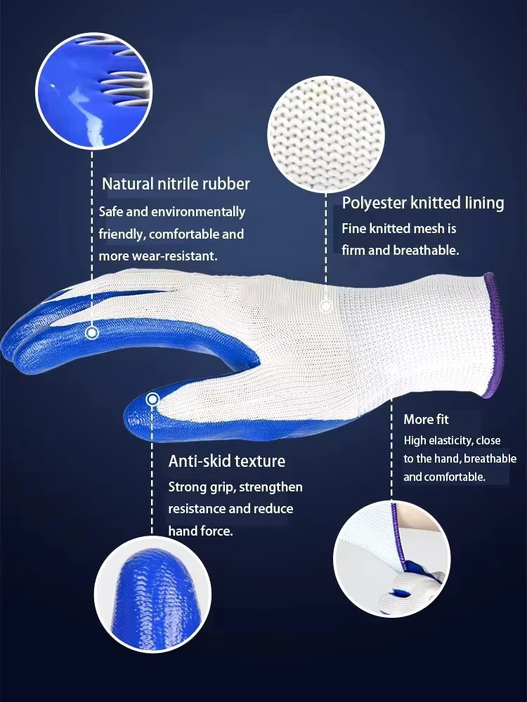 3 Paar rutschfeste, verschleiß – Nitrile Mechanic Glove Bewertung und Preis