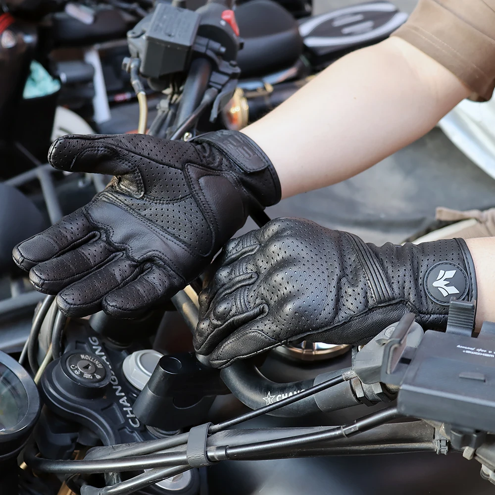 Unisex-Motorradhandschuhe aus  – Motorcycle Glove Knuckle Bewertung und Preis