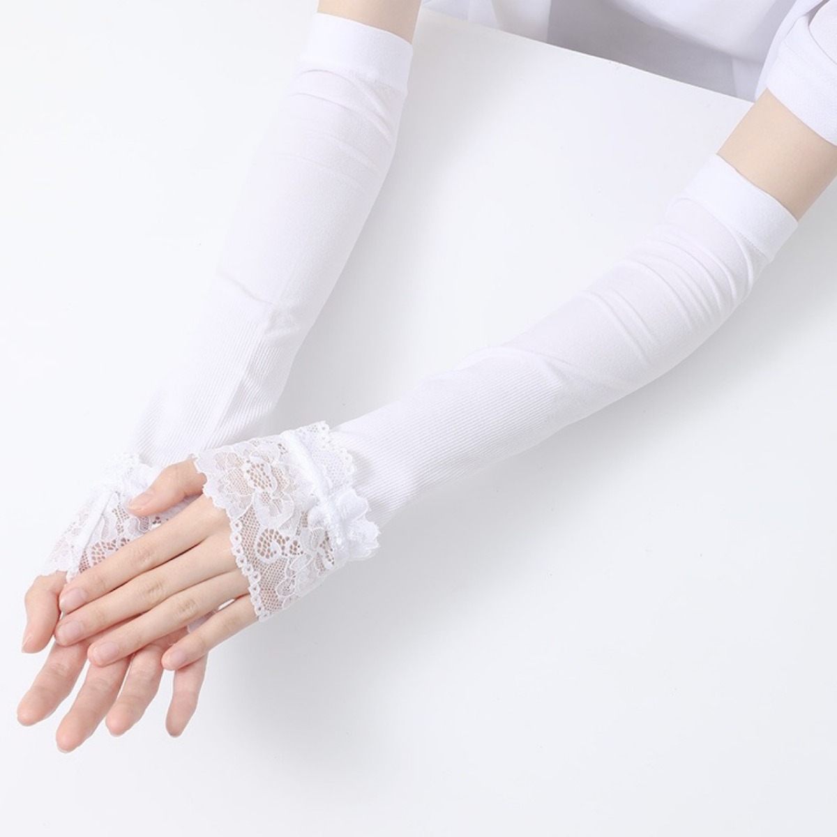 Lange elastische Armstulpen fü – Fingerless Glove Knit Bewertung und Preis
