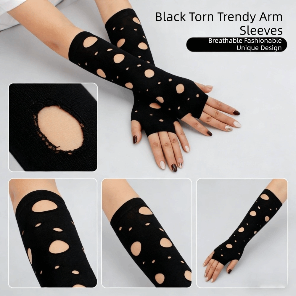 Ärmelüberzüge, zerrissene Armw – Fingerless Glove Knit Bewertung und Preis
