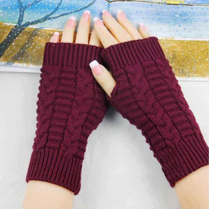 Fingerlose Winterhandschuhe fü – Fingerless Glove Knit Bewertung und Preis