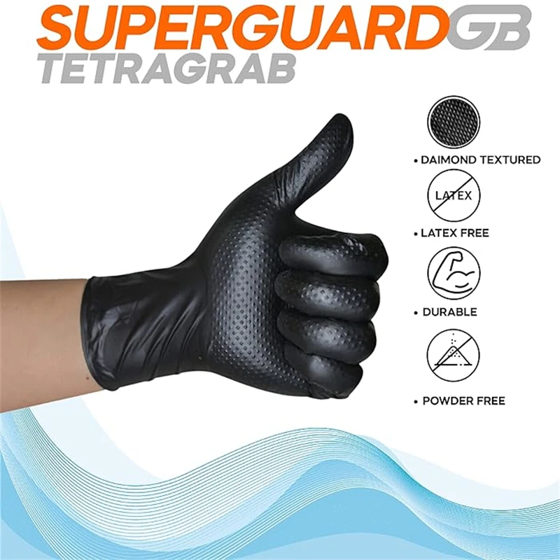 Industrielle schwarze Nitrilha – Nitrile Mechanic Glove Bewertung und Preis