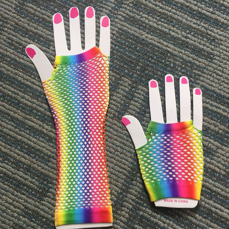 1 Paar Damen Lange Netz-Handsc – Fingerless Glove Knit Bewertung und Preis