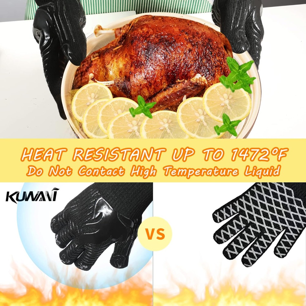 Grillhandschuhe, 1472 ° Hitzeb – Heat Resistant Glove Bewertung und Preis